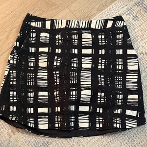 Lush Black and White Checkered Mini Skirt size S